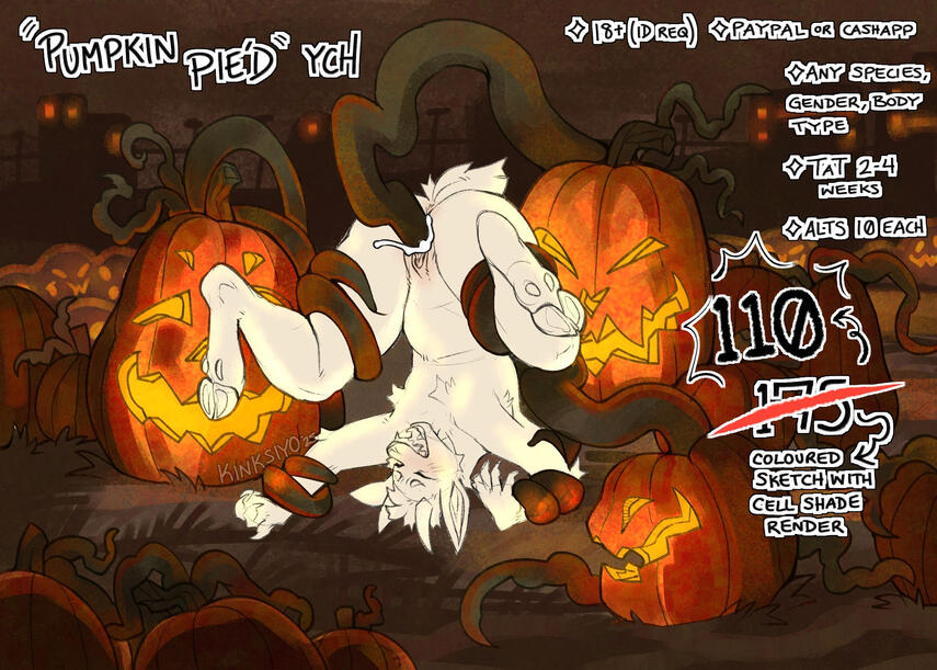 "Pumpkin Pie'd" YCH
